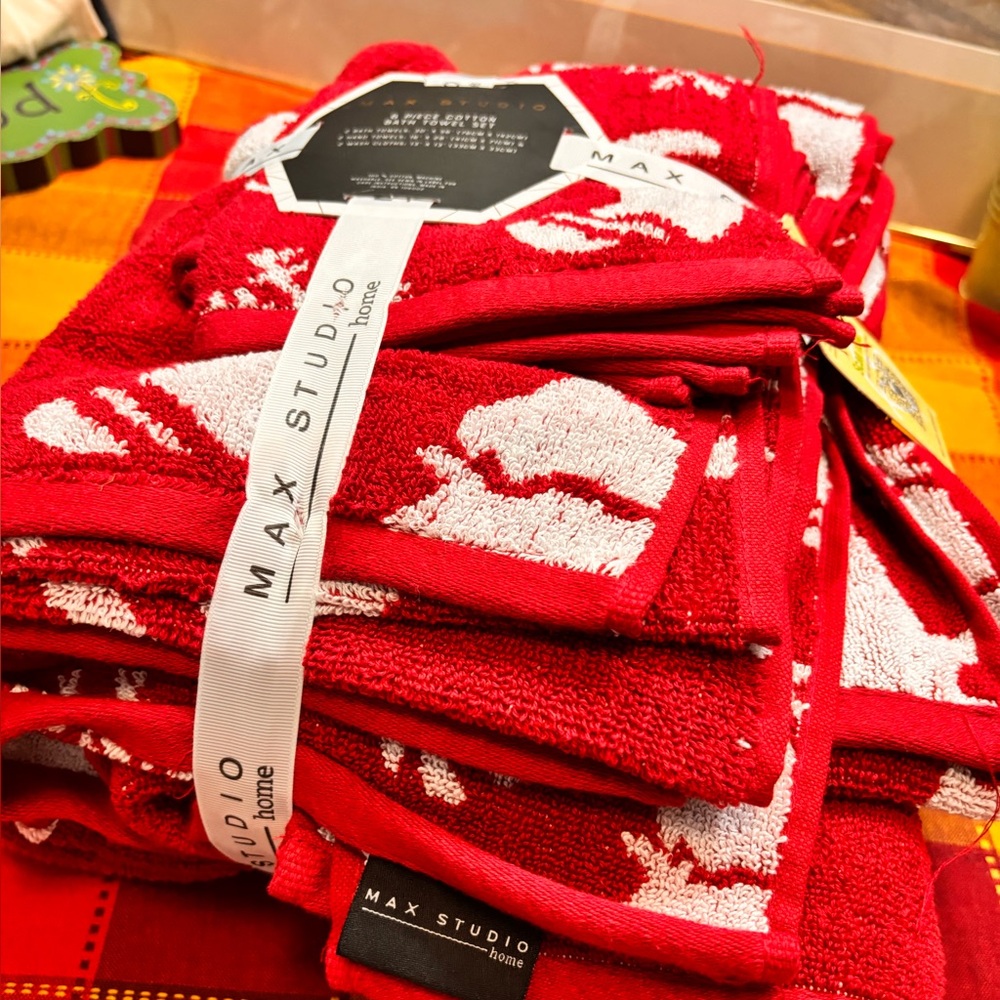 Max Studio Ref Christmas Bath Towel Set